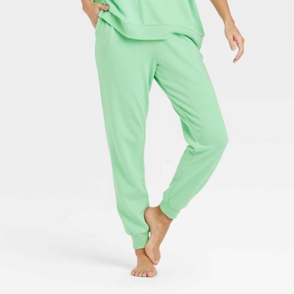 light green comfy sweatpants